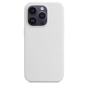 Чехол силиконовый матовый для iPhone 14 Pro (Белый) Чехол силиконовый матовый для iPhone 14 Pro (Белый)