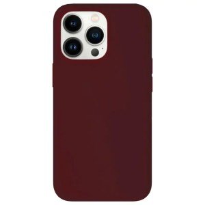 Чехол силиконовый матовый для iPhone 14 Pro (Бордовый) Чехол силиконовый матовый для iPhone 14 Pro (Бордовый)