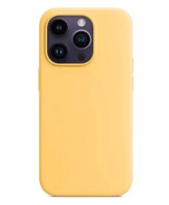 Чехол силиконовый MagSafe для iPhone 14 Pro (Жёлтый) Чехол силиконовый MagSafe для iPhone 14 Pro (Жёлтый)