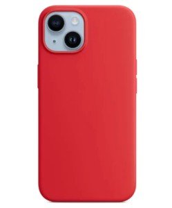Чехол силиконовый MagSafe для iPhone 14 (Красный) Чехол силиконовый MagSafe для iPhone 14 (Красный)