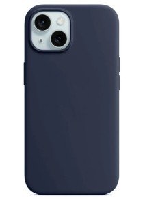 Чехол силиконовый MagSafe для iPhone 15 (Синий) Чехол силиконовый MagSafe для iPhone 15 (Синий)