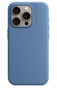 Чехол силиконовый MagSafe для iPhone 15 Pro (Бледно-голубой) Чехол силиконовый MagSafe для iPhone 15 Pro (Бледно-голубой)