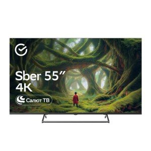 Телевизор Sber SDX-55U4125 Салют ТВ черный 4K Ultrа