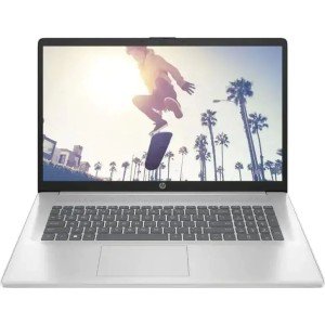 Ноутбук HP 17-cp2162ng, 17.3" (1920x1080) IPS/AMD Ryzen 5 7520U/8 ГБ DDR5/512 ГБ SSD/AMD Radeon Graphics/Без системы, Серебристый (9W1X8EA)