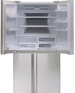 Холодильник трехкамерный Sharp SJ-GX98PWH Hybrid Cooling