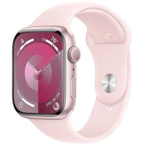 Умные часы Apple Watch Series 9 GPS, 45mm Pink Aluminium Case with Light Pink Sport Band - S/M Умные часы Apple Watch Series 9 GPS, 45mm Pink Aluminium Case with Light Pink Sport Band - S/M