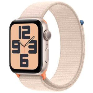 Умные часы Apple Watch Series SE 2023 Gen 2 44mm Aluminium Case, Starlight/Starlight Sport Loop