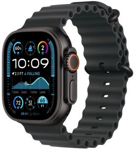 Часы Apple Watch Ultra 2 2024 49 мм, Titanium Case with Black Ocean Band Часы Apple Watch Ultra 2 2024 49 мм, Titanium Case with Black Ocean Band
