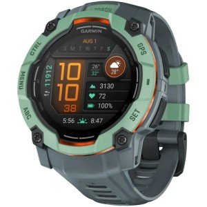 Умные часы Garmin Instinct 3, 50 мм, AMOLED, Neo Tropic with Twilight Band, зеленый Умные часы Garmin Instinct 3, 50 мм, AMOLED, Neo Tropic with Twilight Band, зеленый