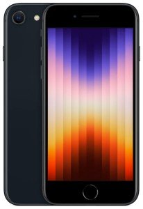 Смартфон Apple iPhone SE 2022 64 ГБ, nano SIM+eSIM, midnight Смартфон Apple iPhone SE 2022 64 ГБ, nano SIM+eSIM, midnight