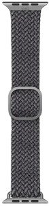 Плетеный ремешок Uniq ASPEN Strap Braided для Apple Watch 44/45/46/49мм, серый
