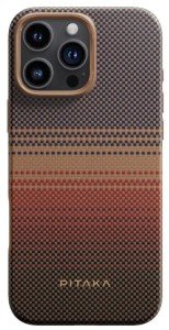 Чехол Pitaka Military-Grade Protective Case для iPhone 16 Pro, коричневый (KI1601CPSU) Чехол Pitaka Military-Grade Protective Case для iPhone 16 Pro, коричневый (KI1601CPSU)