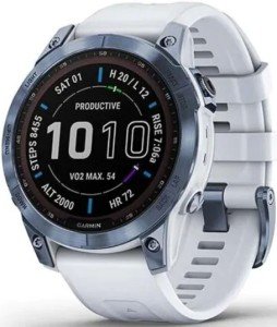 Умные часы Garmin Fenix 7, Синий/Белый