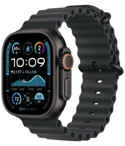 Часы Apple Watch Ultra 2 GPS + Cellular 49mm Black Titanium Case/With Black Ocean Band Часы Apple Watch Ultra 2 GPS + Cellular 49mm Black Titanium Case/With Black Ocean Band