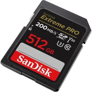 Карта памяти SanDisk SDXC 512GB Extreme Pro UHS-I V30 U3 200/140 MB/s