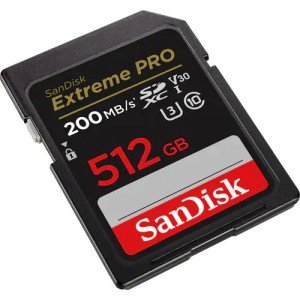 Карта памяти SanDisk SDXC 512GB Extreme Pro UHS-I V30 U3 200/140 MB/s