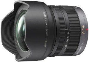 Объектив Panasonic 7-14mm f/4.0 Aspherical (H-F007014E), черный