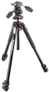 Штатив Manfrotto MK190XPRO3-3W штатив алюм. MT190XPRO3 + головка MHXPRO-3W DUAL 3/173/72/3/6 (сек/выс/слож/вес/нагр) черный