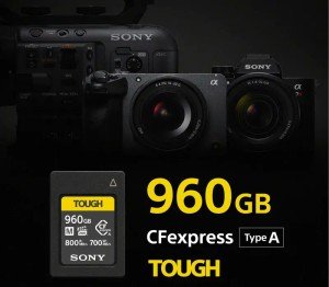 Карта памяти Sony CFexpress Type А 960GB R800/W700MB/s (CEA-G960T)