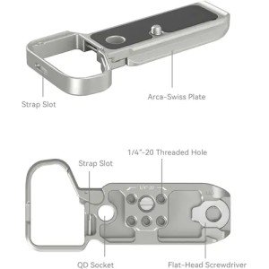 SmallRig 4439 Площадка для аксессуаров Bottom Mount Plate (серебряная) для камеры A7C II / A7CR,