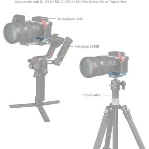 SmallRig 4439 Площадка для аксессуаров Bottom Mount Plate (серебряная) для камеры A7C II / A7CR,