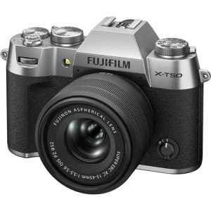 Фотоаппарат Fujifilm X-T50 Kit Fujinon XC 15-45mm f/3.5-5.6, серебристый