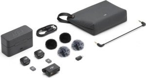Беспроводной Микрофон DJI Mic Mini (2 TX + 1 RX + Charging Case), черный Беспроводной Микрофон DJI Mic Mini (2 TX + 1 RX + Charging Case), черный