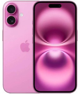 Смартфон Apple iPhone 16 256 ГБ Розовый Смартфон Apple iPhone 16 256 ГБ Розовый