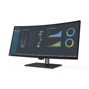 Монитор Lenovo 39,7" P40w-20 2500R, 21:9, IPS, 5K2K UW, 4ms, 300cd, 75Hz, HDMI, DP, 2xThunderbolt, USB, USB-C, LAN, HAS