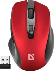 Мышь беспроводная PRIME MB-053 красная 52052 DEFENDER Мышь беспроводная PRIME MB-053 красная 52052 DEFENDER