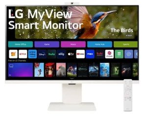Монитор LG 31,5" 32SR85U-W Smart, 16:9, IPS, UHD, 5ms, 400cd, 60Hz, HDMI, USB-C, USB, SPK, HAS