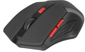 Мышь беспроводная ACCURA MM-275 черная/красная 52276 DEFENDER