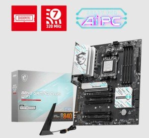Материнская плата AMD B840 SAM5 ATX B840 GAMING PLUS WIFI MSI