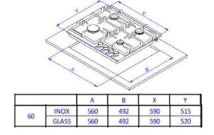 Газовая варочная поверхность HG 640 WGV WEISSGAUFF