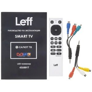 Телевизор LCD 43" 4K UHD WHITE SALUT SMART 43U691T LEFF