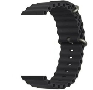 Ремешок для Apple Watch 42/44/45/49mm Ocean Band Black Ремешок для Apple Watch 42/44/45/49mm Ocean Band Black