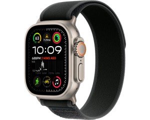Apple Watch Ultra 2 (2024) GPS + Cellular 49 mm Natural Titanium Case with Black Trail Loop Medium Apple Watch Ultra 2 (2024) GPS + Cellular 49 mm Natural Titanium Case with Black Trail Loop Medium