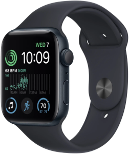 Смарт-часы Apple Watch SE (2022) GPS 44 мм, M/L (145-220 мм), Midnight, тёмная ночь Смарт-часы Apple Watch SE (2022) GPS 44 мм, M/L (145-220 мм), Midnight, тёмная ночь