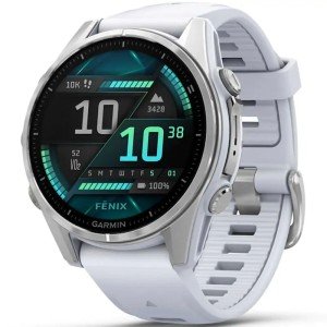 Смарт-часы Garmin Fenix 8 43mm Amoled (010-02903-00) Silver with Whitestone Silicone Band Смарт-часы Garmin Fenix 8 43mm Amoled (010-02903-00) Silver with Whitestone Silicone Band