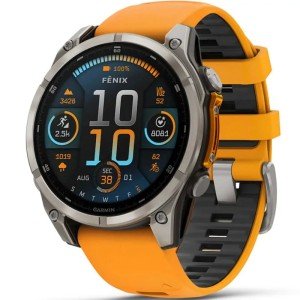 Смарт-часы Garmin Fenix 8 47mm Amoled Sapphire (010-02904-11) Titanium with Spark Orange/Graphite Silicone Band Смарт-часы Garmin Fenix 8 47mm Amoled Sapphire (010-02904-11) Titanium with Spark Orange/Graphite Silicone Band