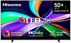 Телевизор Hisense 65E7Q (Черный, 65") Телевизор Hisense 65E7Q (Черный, 65")