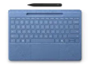 Microsoft Клавиатура Surface Pro 8/9/10/11/Pro X Signature Alcantara Keyboard Sapphire с креплением для стилуса Microsoft Клавиатура Surface Pro 8/9/10/11/Pro X Signature Alcantara Keyboard Sapphire с креплением для стилуса