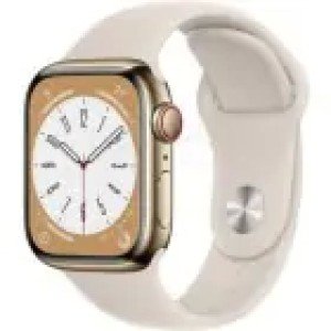 Apple Watch Series 8 GPS + Cellular 45mm Gold Stainless Steel Case with Starlight Sport band (золотой/бежевый) Apple Watch Series 8 GPS + Cellular 45mm Gold Stainless Steel Case with Starlight Sport band (золотой/бежевый)