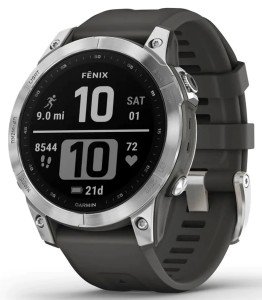 Garmin Fenix 7 Standard Edition Silver with Graphite Band 010-02540-01 Garmin Fenix 7 Standard Edition Silver with Graphite Band 010-02540-01