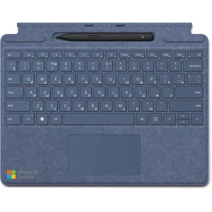 Клавиатура Microsoft Surface Pro 8/9/X Signature Alcantara Keyboard Sapphire (Синий) + Slim Pen Bundle Клавиатура Microsoft Surface Pro 8/9/X Signature Alcantara Keyboard Sapphire (Синий) + Slim Pen Bundle