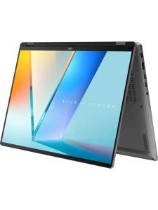 Ноутбук ASUS Vivobook 16 Flip TP3607SH-RJ043W, 16" (2880x1800) OLED 120 Гц/Intel Core Ultra 7 258V/32 ГБ DDR5/1024 ГБ SSD/NVIDIA GeForce RTX 5050 для ноутбуков (8 Гб)/Windows 11 Home, Серый (90NB15S1-M00210)