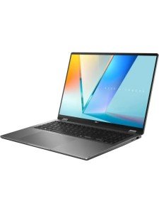 Ноутбук ASUS Vivobook 16 Flip TP3607SH-RJ043W, 16" (2880x1800) OLED 120 Гц/Intel Core Ultra 7 258V/32 ГБ DDR5/1024 ГБ SSD/NVIDIA GeForce RTX 5050 для ноутбуков (8 Гб)/Windows 11 Home, Серый (90NB15S1-M00210)
