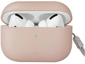 Чехол + карабин UNIQ Lino Liquid silicone для AirPods Pro 2, розовый (AIRPODSPRO2-LINOPNK) Чехол + карабин UNIQ Lino Liquid silicone для AirPods Pro 2, розовый (AIRPODSPRO2-LINOPNK)