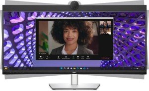 Монитор Dell 34" P3424WEB 3800R, 21:9, IPS, UHD, 5ms, 300cd, 60Hz, HDMI, DP, USB, USB-C, LAN, CAM, SPK, HAS