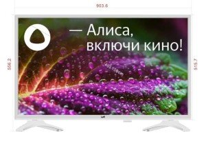 Телевизор LCD 40" FHD WHITE Ya`OS 40F541T LEFF